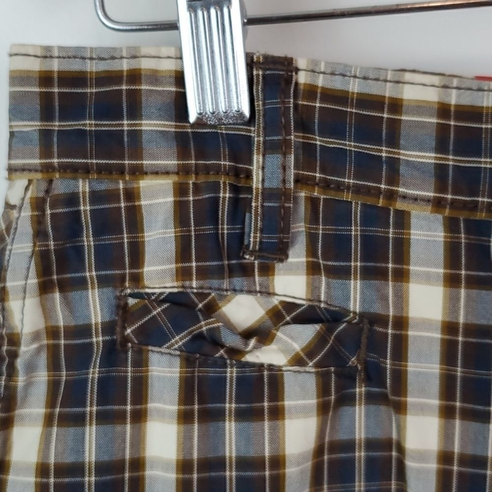 Trevero Shorts Tartan Size 30 Brown - Picture 3 of 15